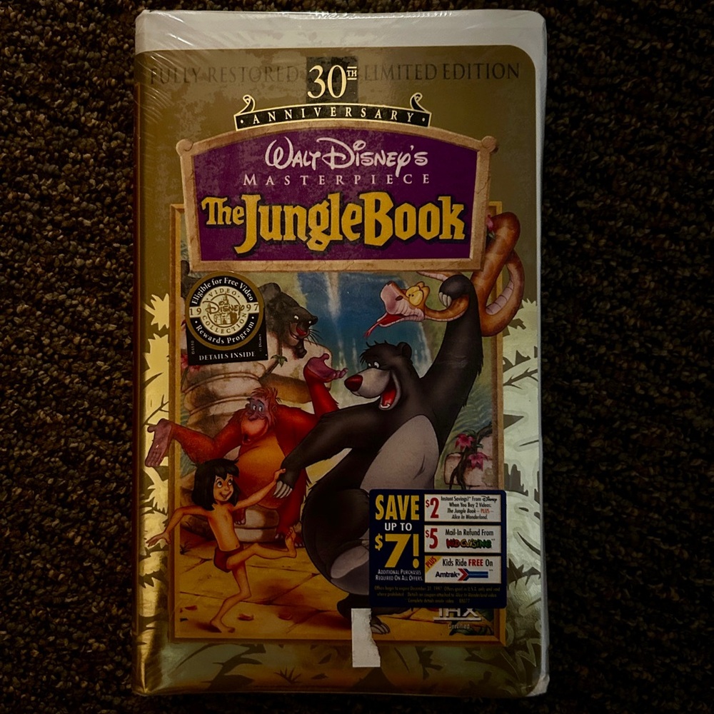 Vintage VHS Tape The Jungle Book